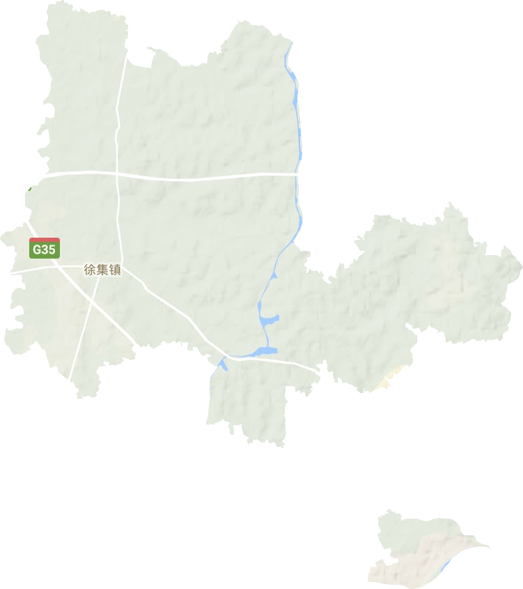徐集镇地形地图