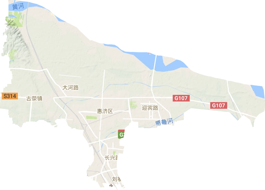 惠济区地形地图