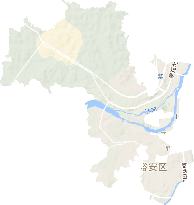 平桥乡地形地图
