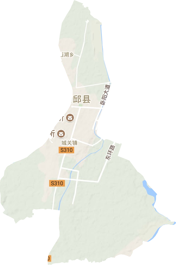 城关镇地形地图