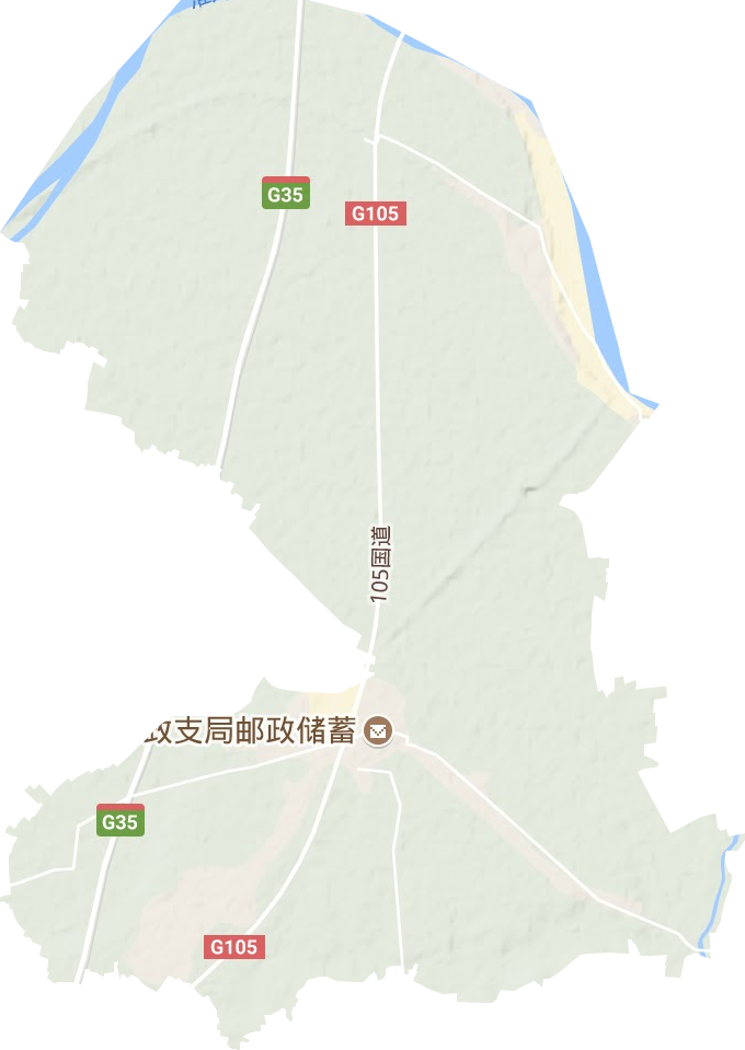 周集镇地形地图