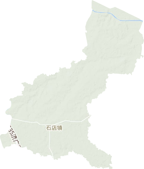 石店镇地形地图