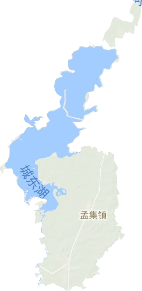 孟集镇地形地图