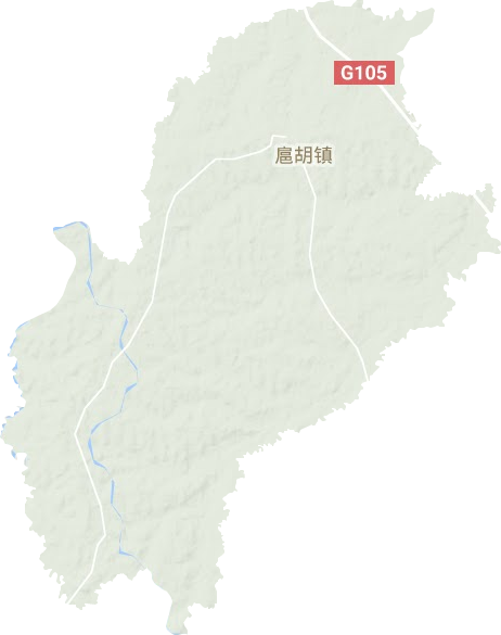 扈胡镇地形地图