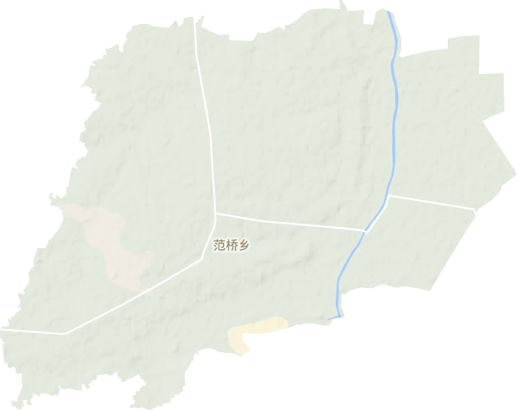 范桥镇地形地图