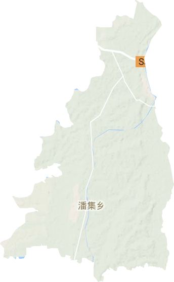 潘集镇地形地图