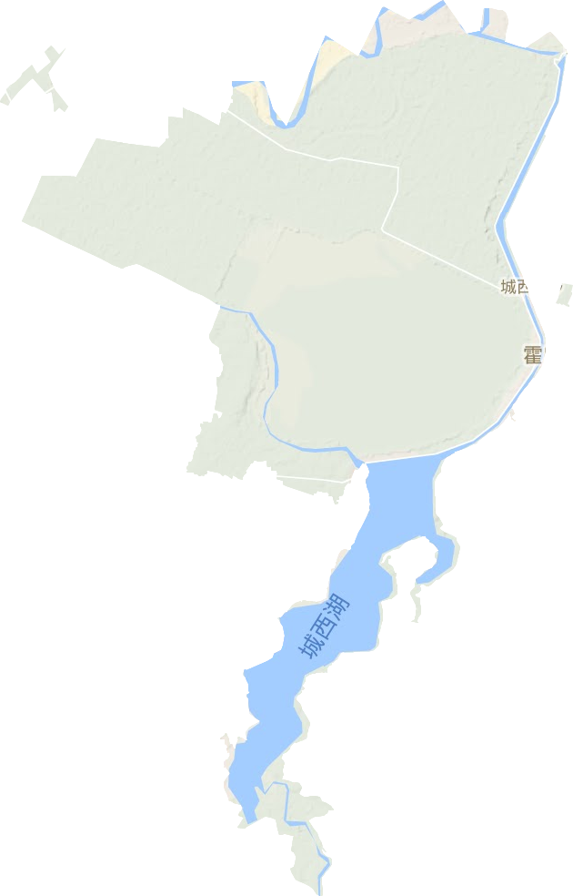 城西湖乡地形地图