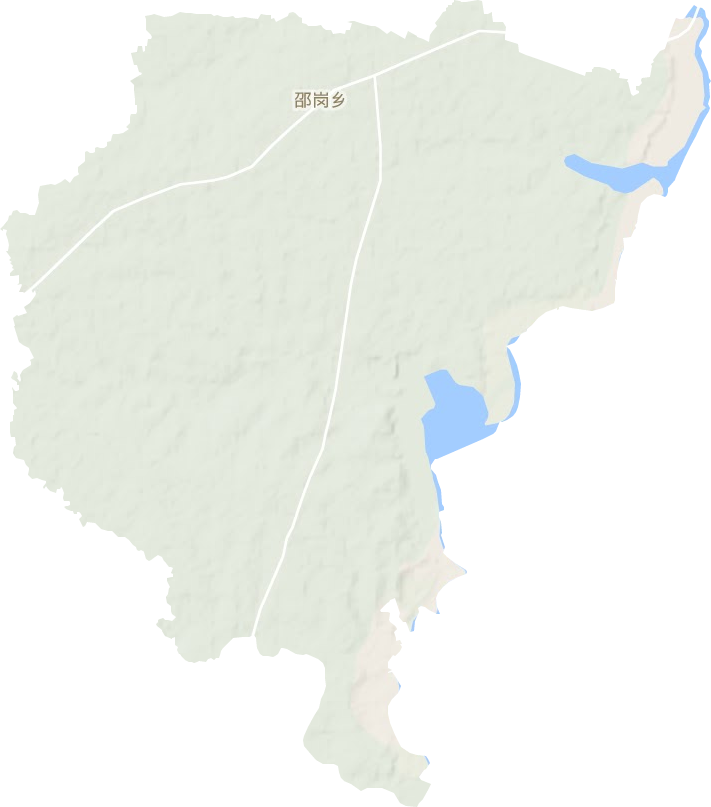 邵岗乡地形地图