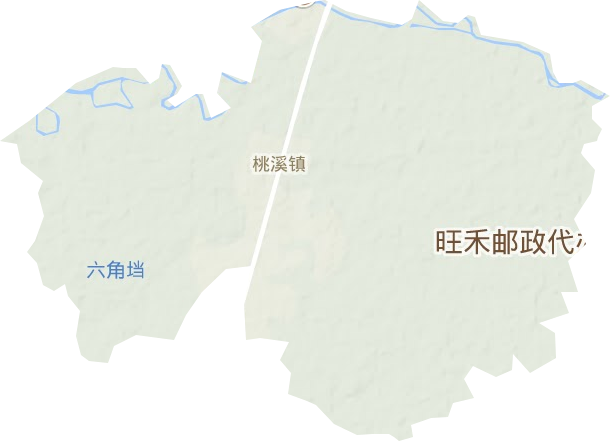 桃溪镇地形地图