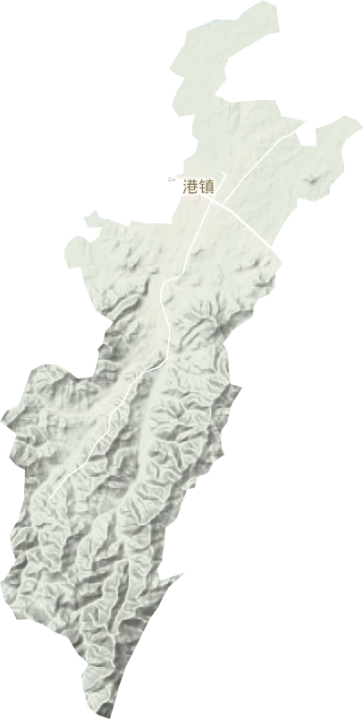 南港镇地形地图