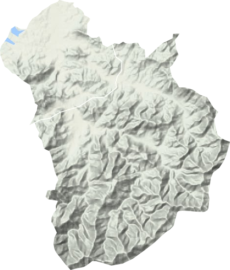 汤池镇地形地图