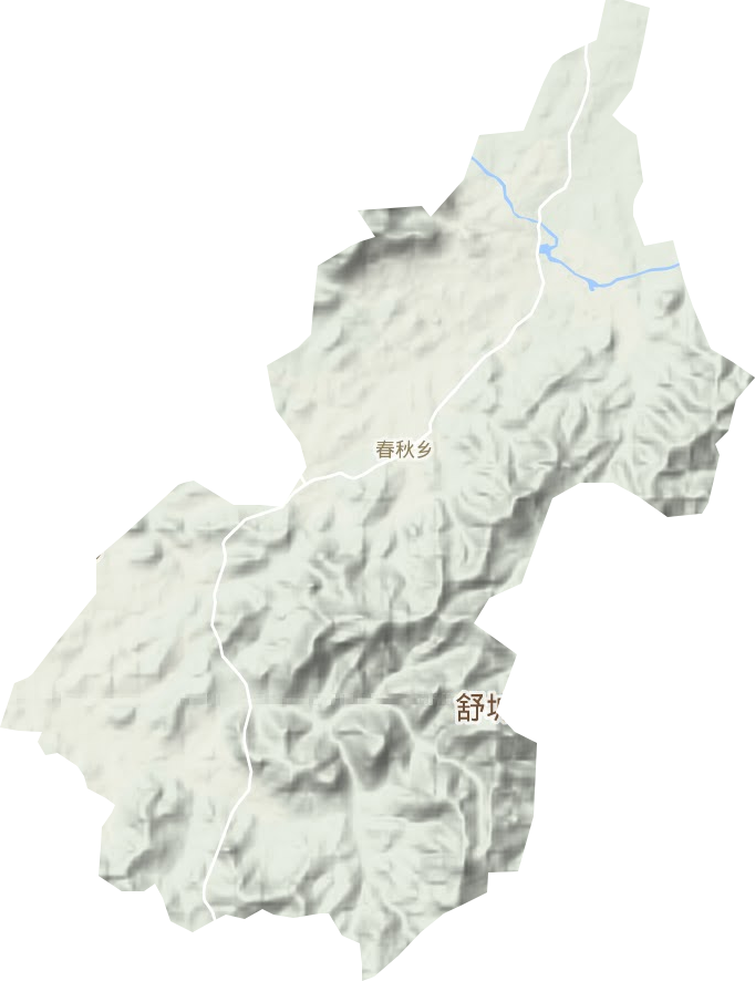 春秋乡地形地图