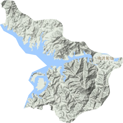 麻埠镇地形地图