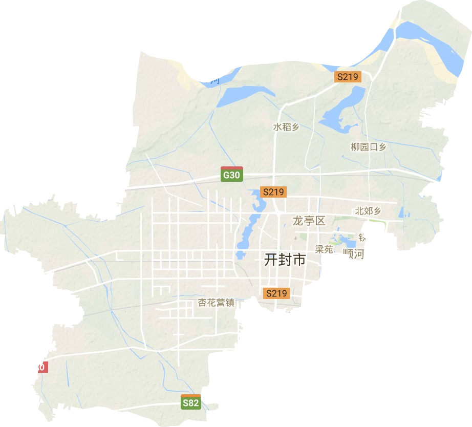 龙亭区地形地图