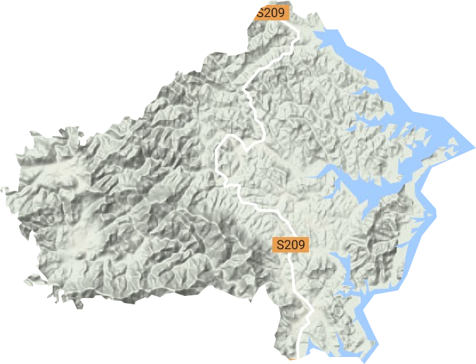 油坊店乡地形地图