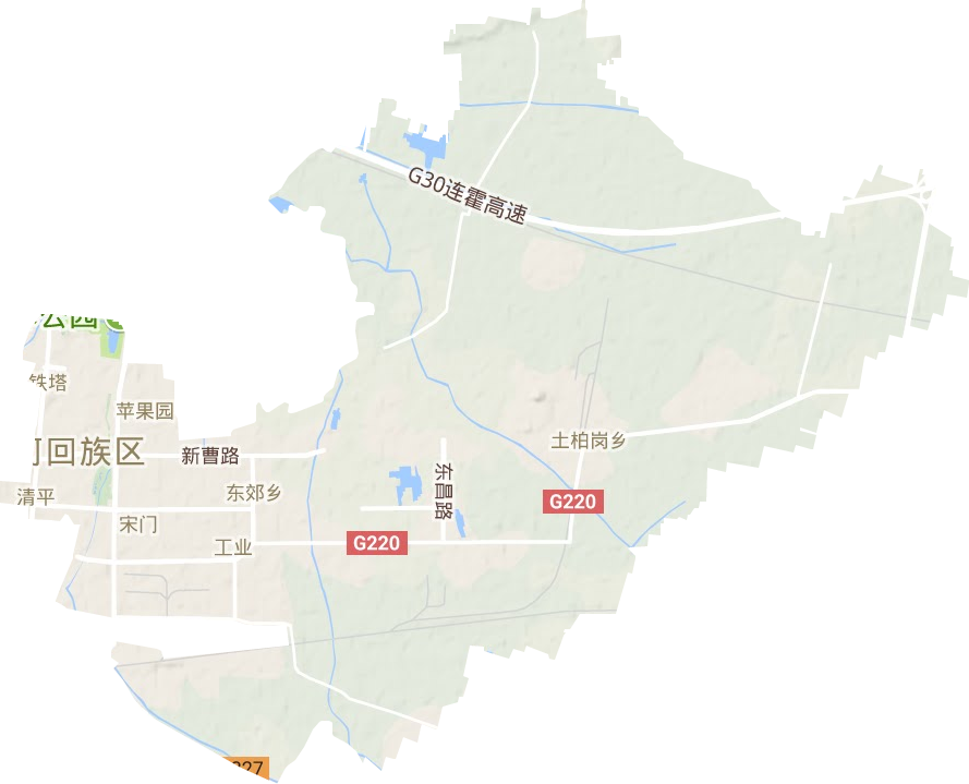 顺河回族区地形地图