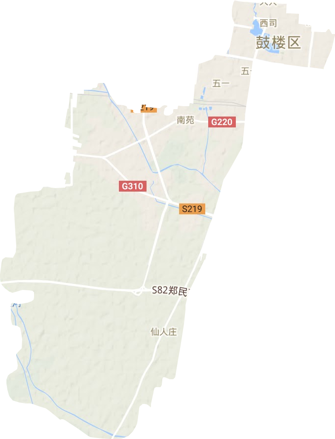 鼓楼区地形地图