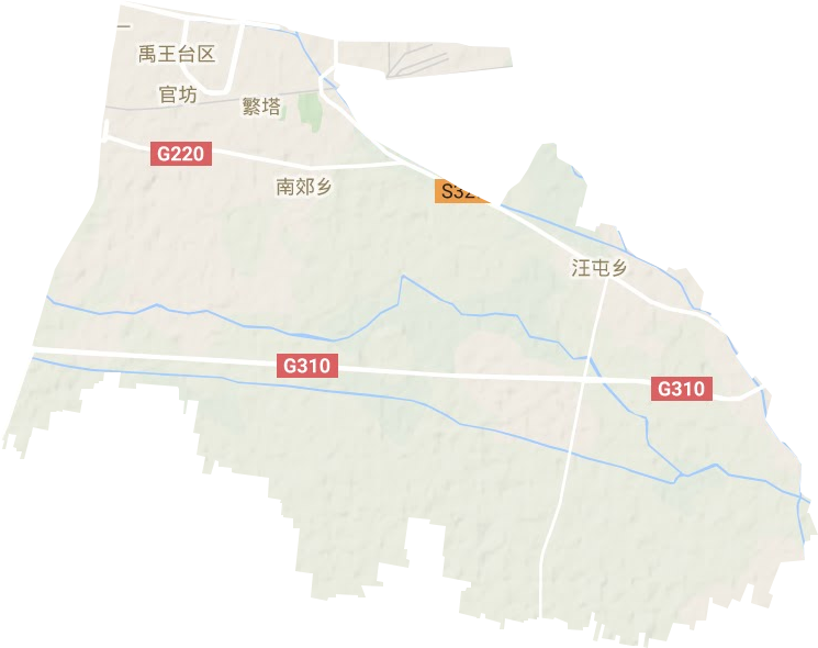 禹王台区地形地图