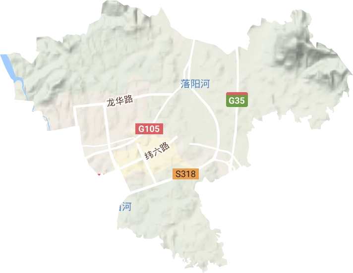 经济开发区地形地图