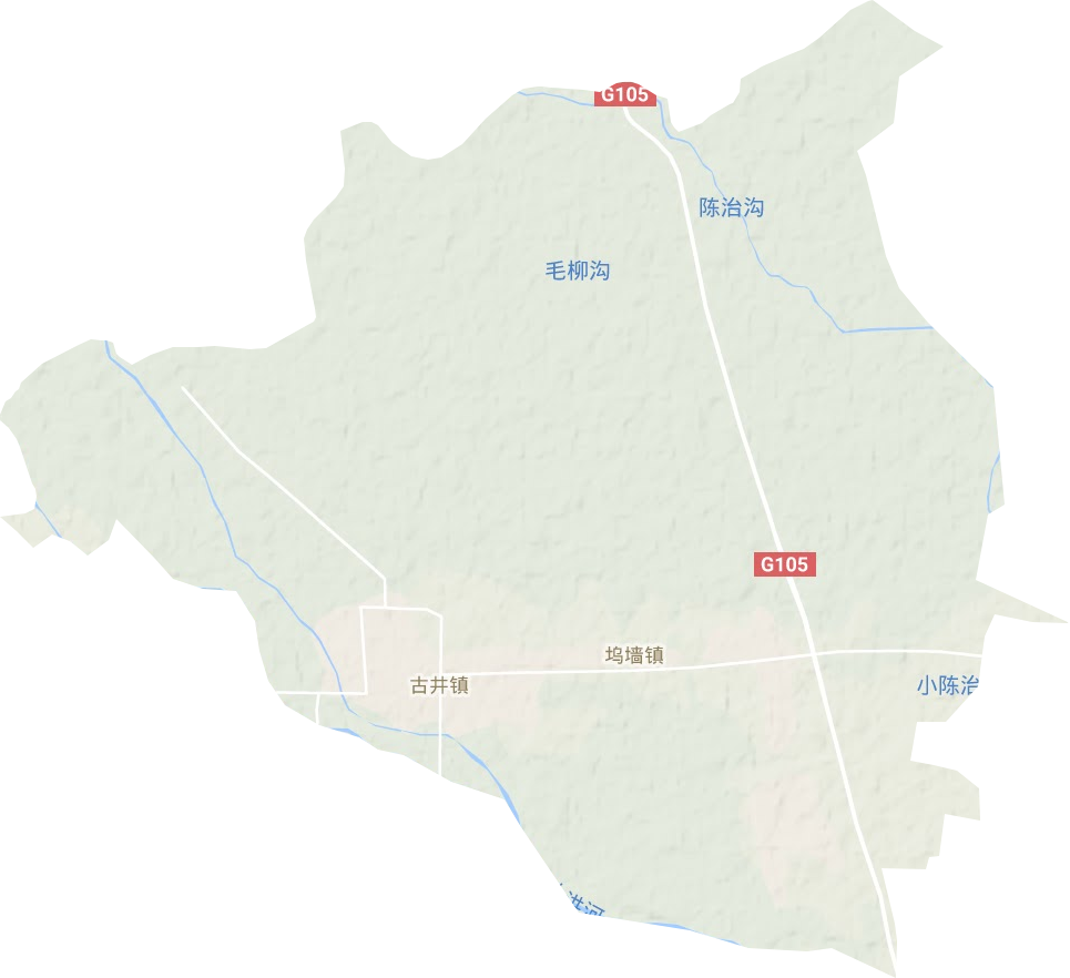 古井镇地形地图