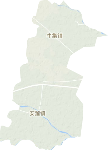 牛集镇地形地图
