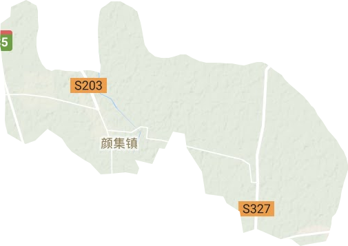颜集镇地形地图