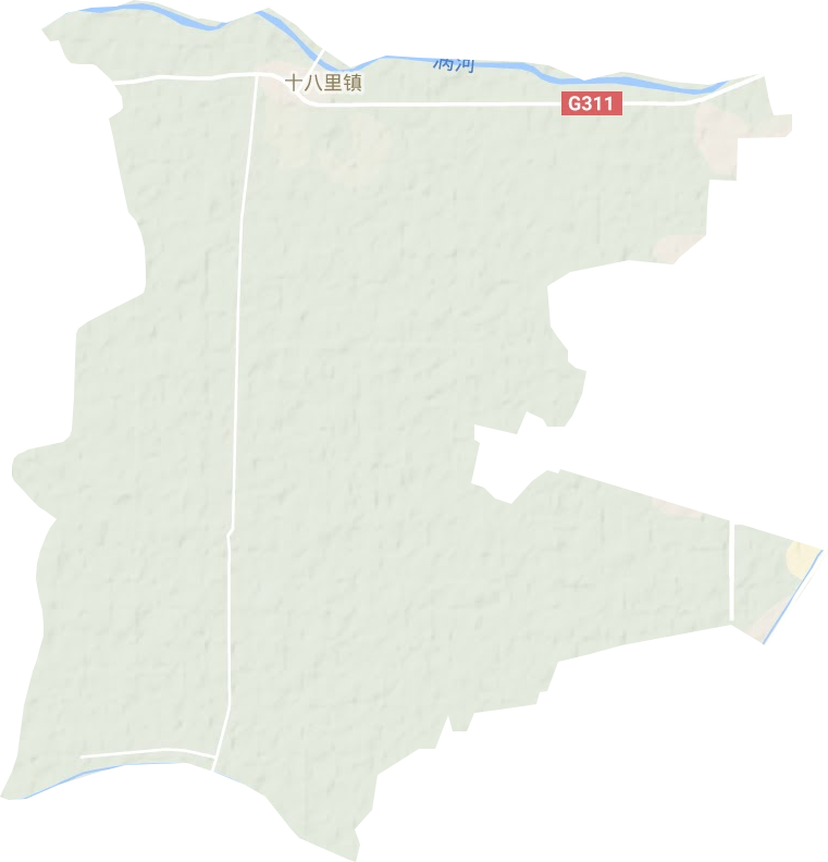十八里镇地形地图