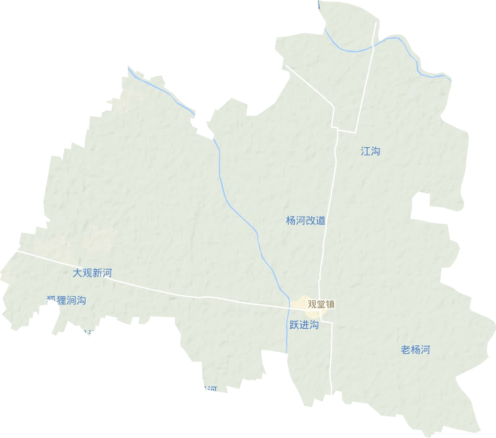 观堂镇地形地图
