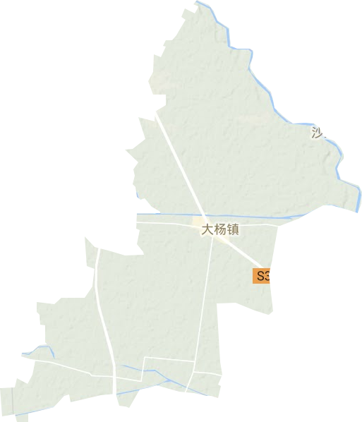 大杨镇地形地图