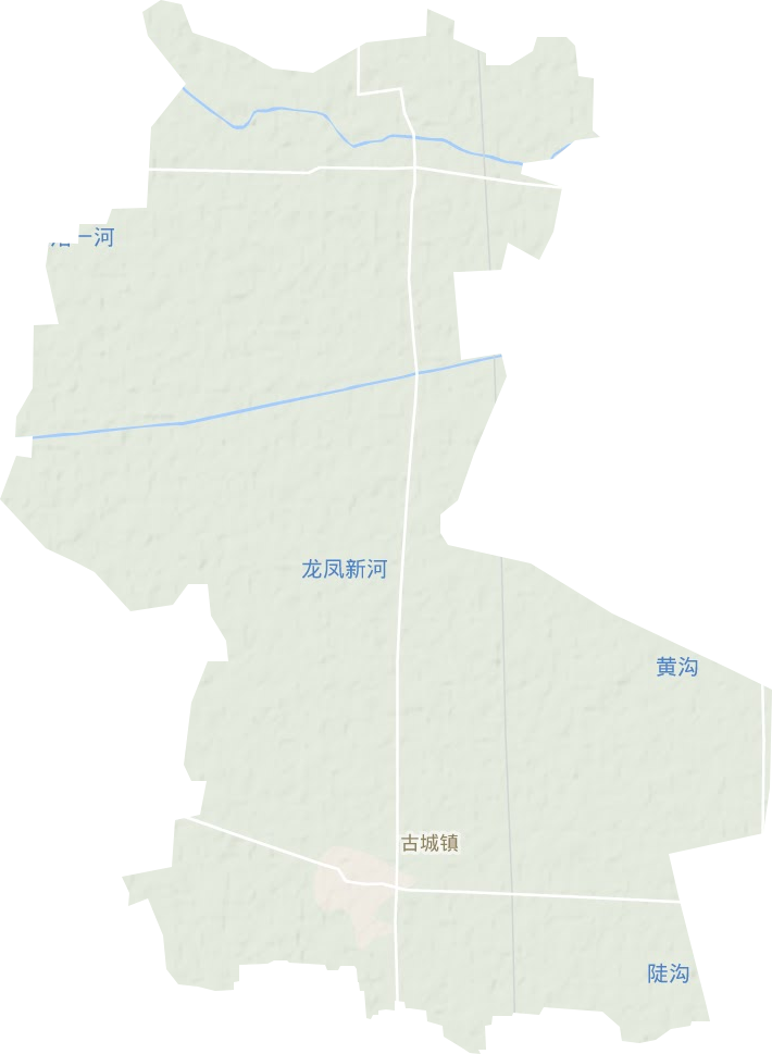 古城镇地形地图