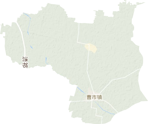 曹市镇地形地图