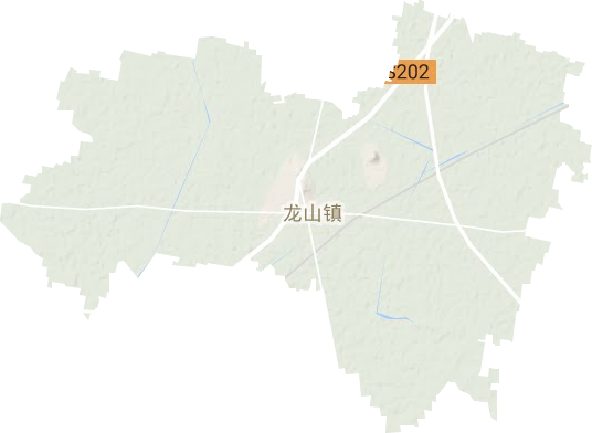 龙山镇地形地图