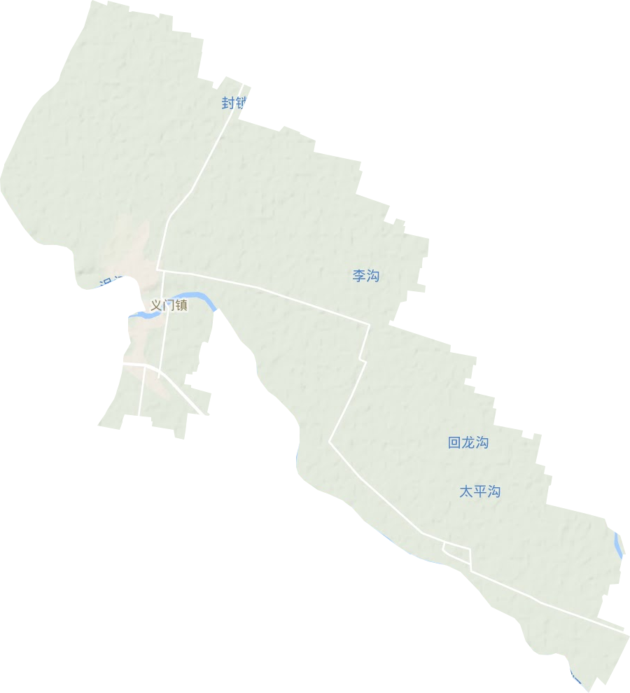 义门镇地形地图