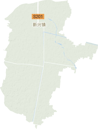 新兴镇地形地图