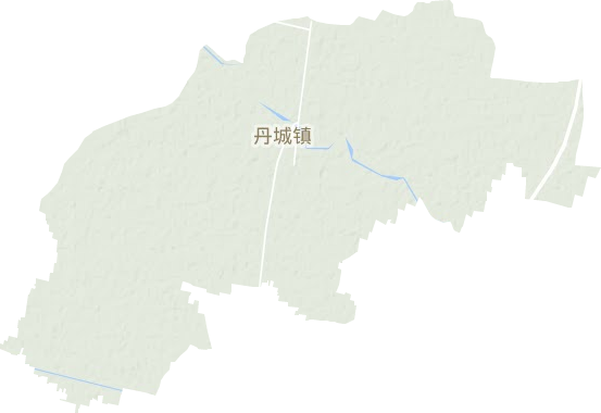 丹城镇地形地图
