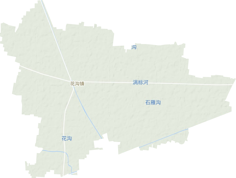 花沟镇地形地图