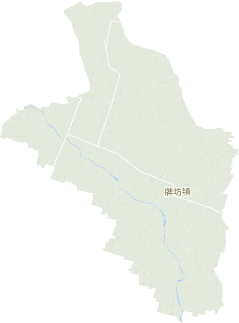 牌坊镇地形地图