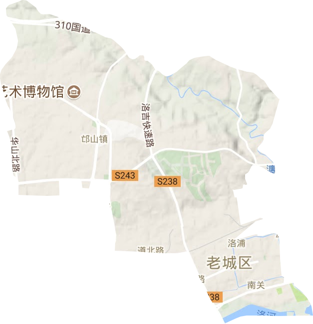 老城区地形地图