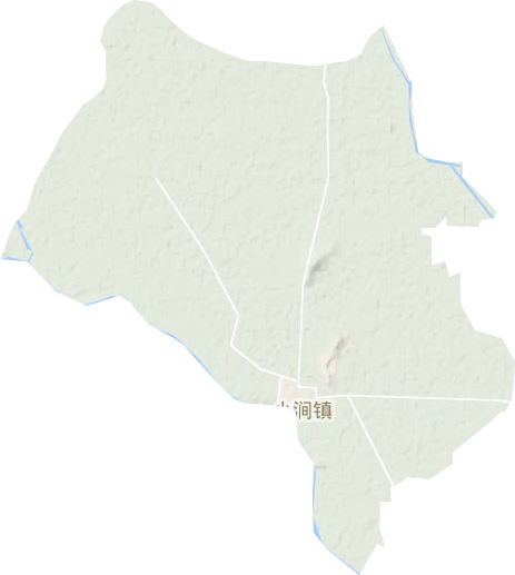 小涧镇地形地图