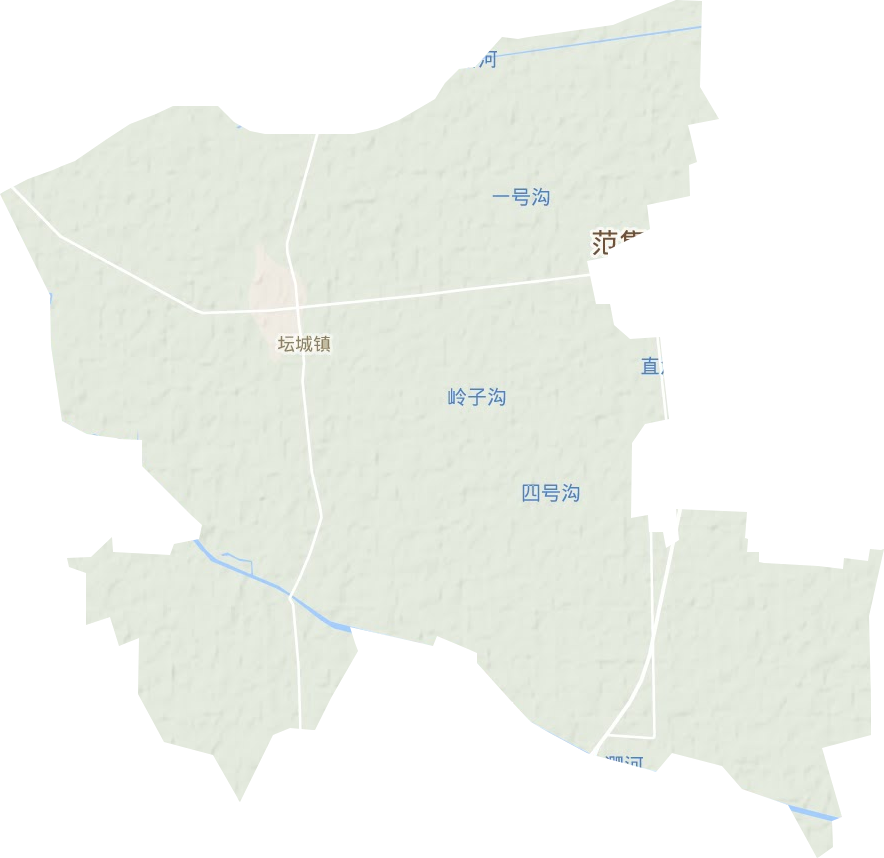 坛城镇地形地图