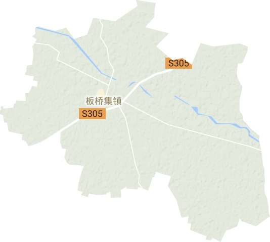 板桥集镇地形地图