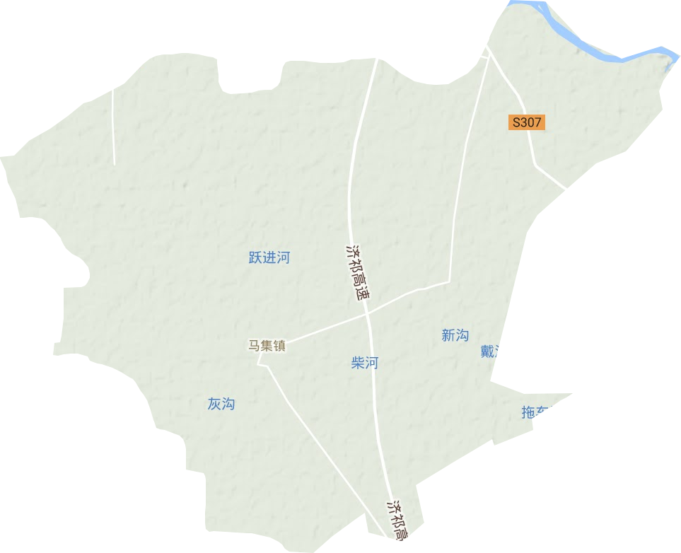 马集镇地形地图