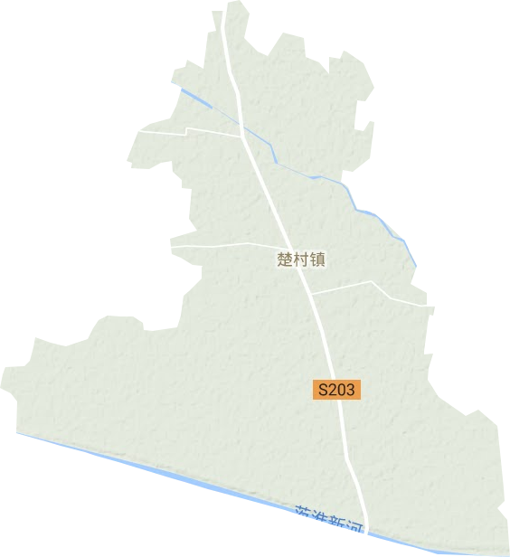 楚村镇地形地图