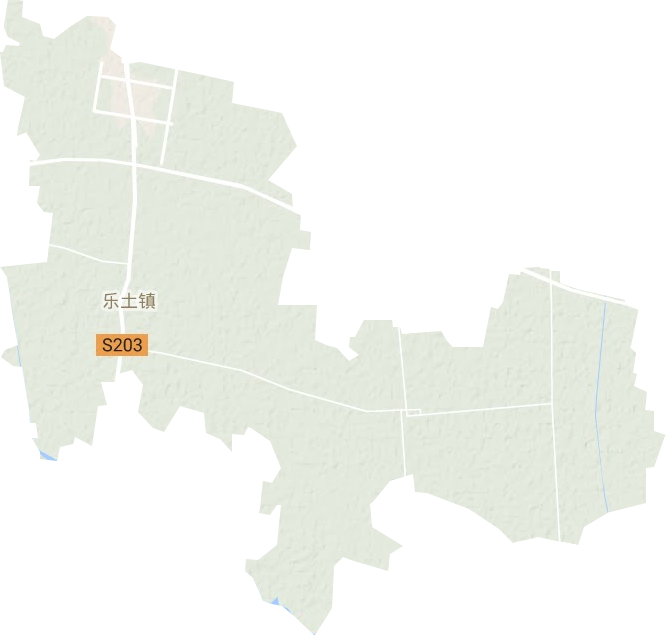 乐土镇地形地图