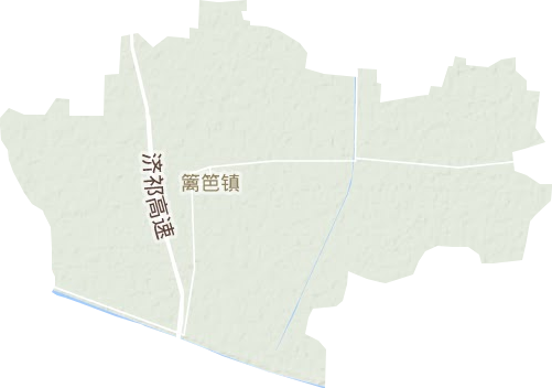 篱笆镇地形地图