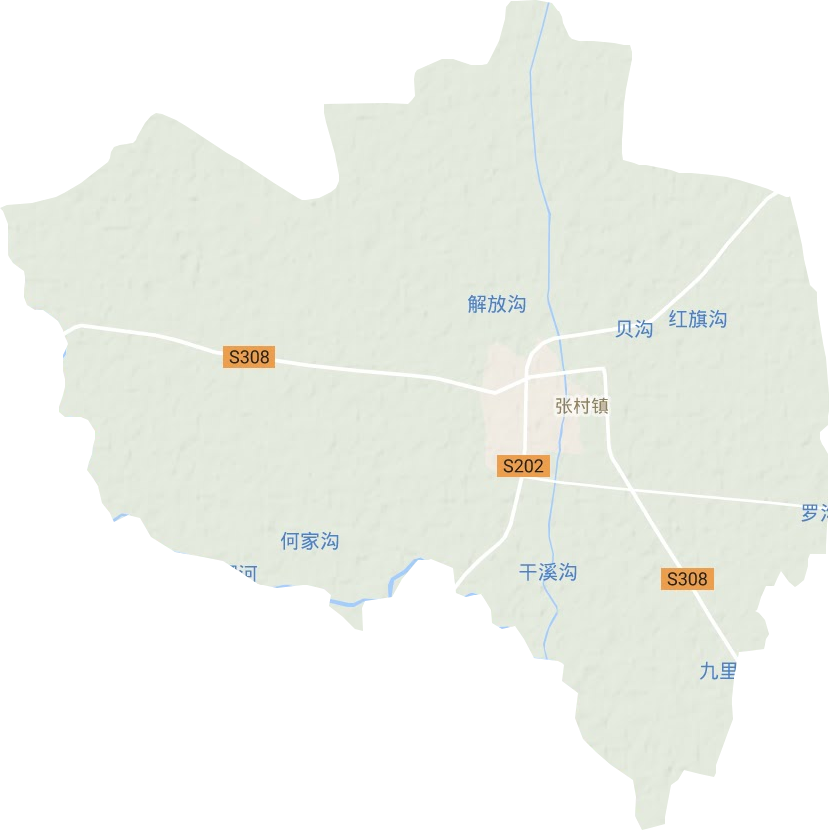 张村镇地形地图