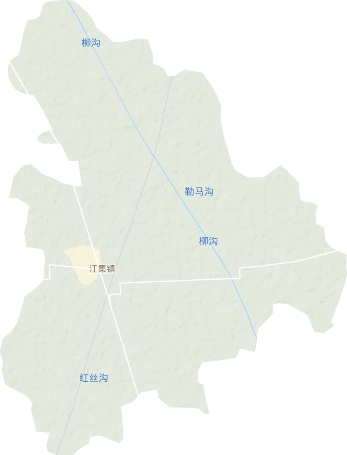 江集镇地形地图