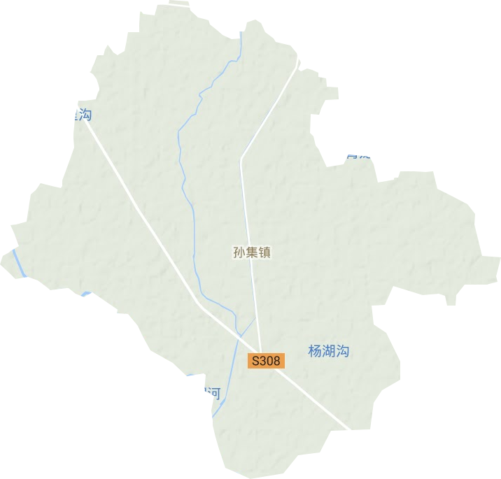 孙集镇地形地图
