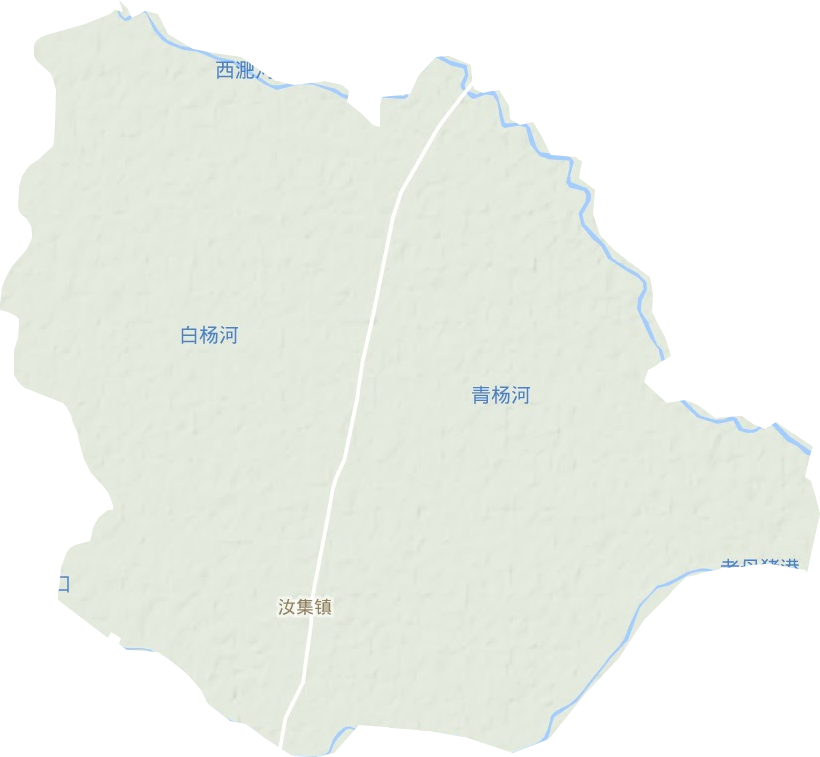 汝集镇地形地图