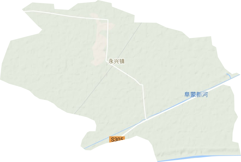 永兴镇地形地图
